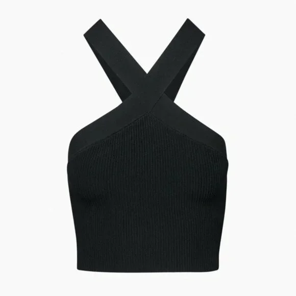 Aritzia Babaton Sculpt Knit Criss Cross Cropped Tank - Picture 9 of 9